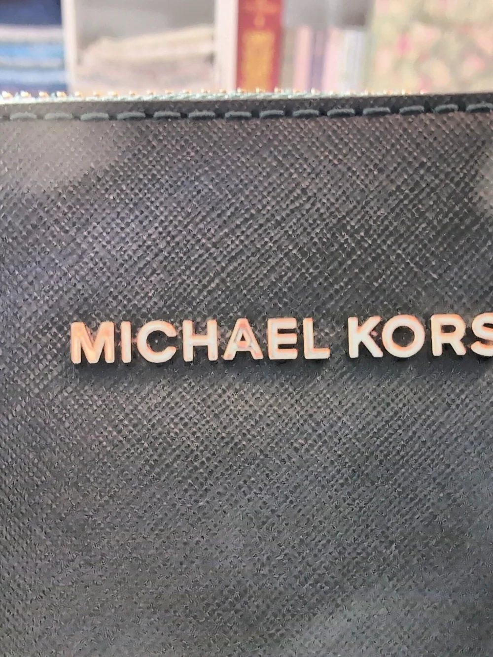 Michael Kors Dark Green Saffiano Leather Satchel